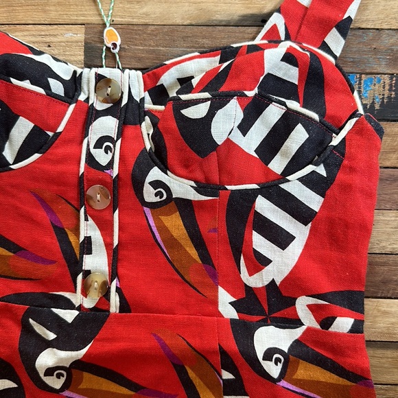 FARM Rio Toucan Dress Sz M - Picture 3 of 6